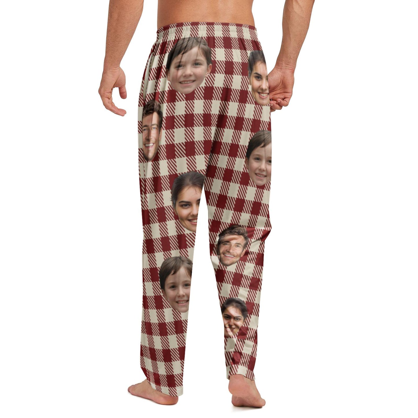 Custom Pajama Pants with Photo Men Women,Engagement Gifts for Couples,Personalized Widding Gifts