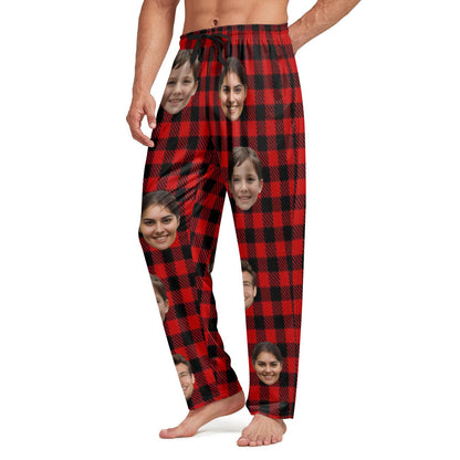 Custom Pajama Pants with Photo Men Women,Engagement Gifts for Couples,Personalized Widding Gifts