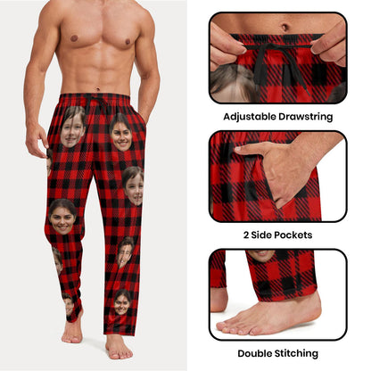 Custom Pajama Pants with Photo Men Women,Engagement Gifts for Couples,Personalized Widding Gifts